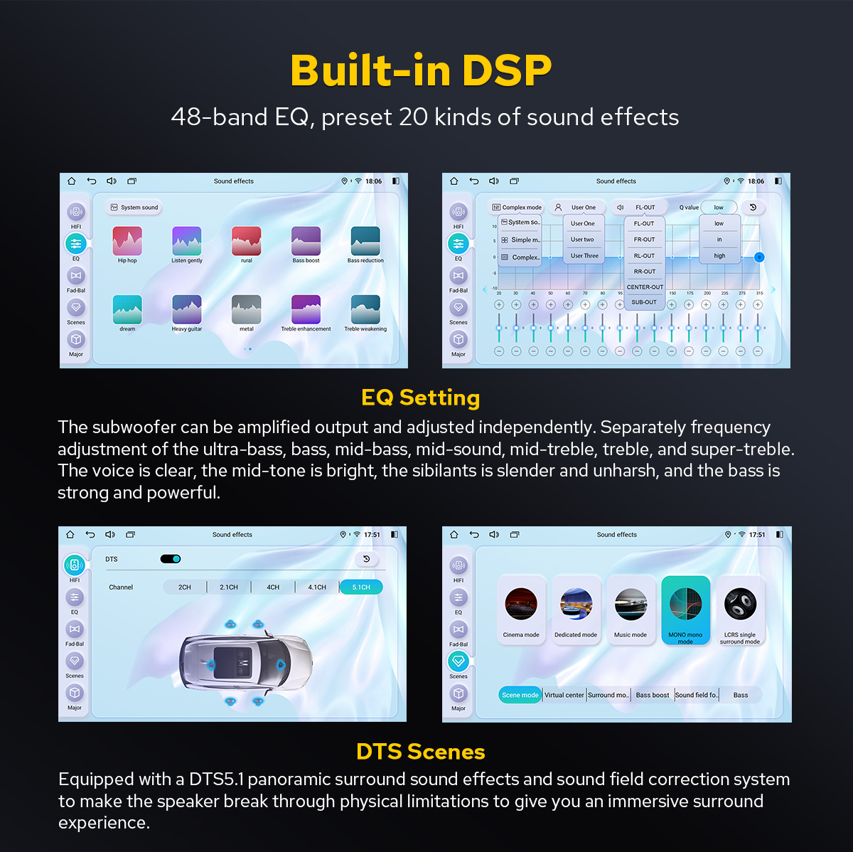 JOYING 15.1 Inch Qualcomm Snapdragon 6125 Car Radio Universal Single DIN